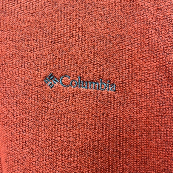 COLUMBIA Red Orange Knit Long Sleeve Shirt Sweatshirt Size XXL - Picture 2 of 6